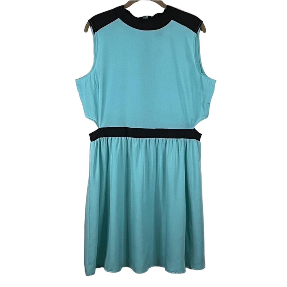 La Femme New York Blue and Black Summer Party Dress Size L